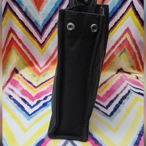 HERMÈS Toile Fourre-Tout Black Canvas Tote Holdall - Picture 5 of 16